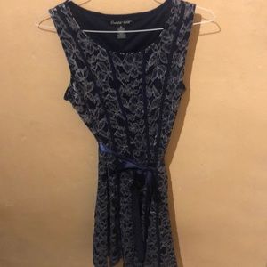 Navy blue lace dress